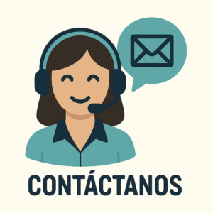 crea una imagen de una operadora. De contactanos
